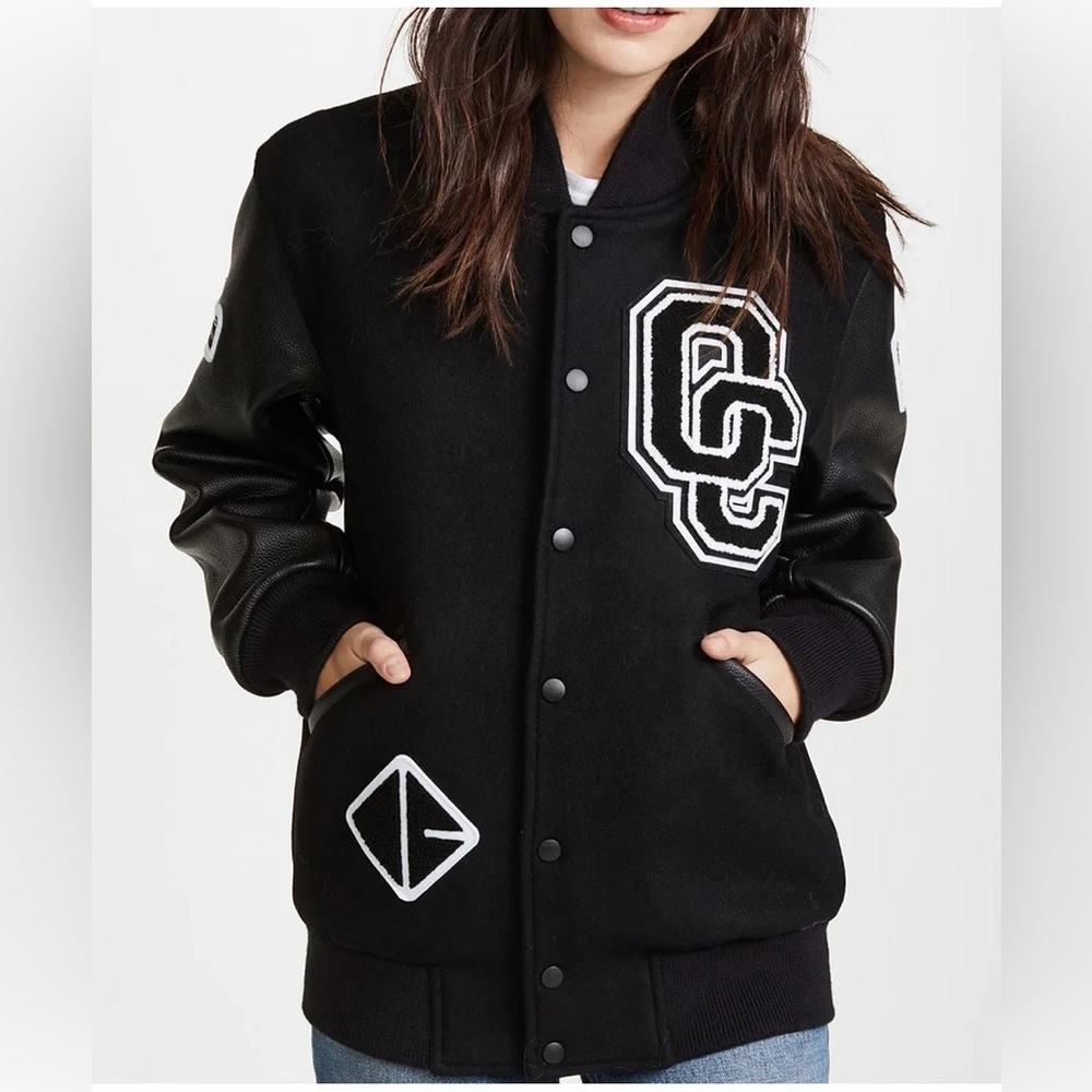 Opening Ceremony Black Varsity Jacket Unisex S - Picture 2 of 15